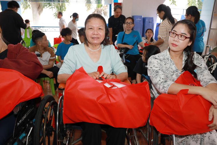 Seventy-five gifts, handed over in person